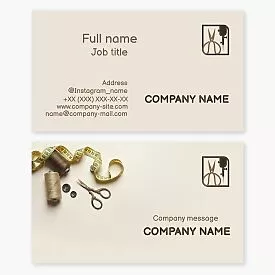 Sewing Business Card Template