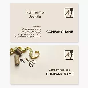 Sewing Business Card Template