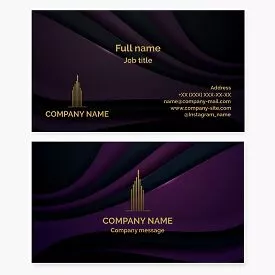 Skyscraper Business Card Template