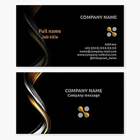 Business card template. Abstract. Technology. Machine oils.
