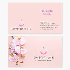 Perfume Fragrance Business Card Template