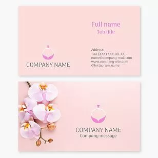 Perfume Fragrance Business Card Template