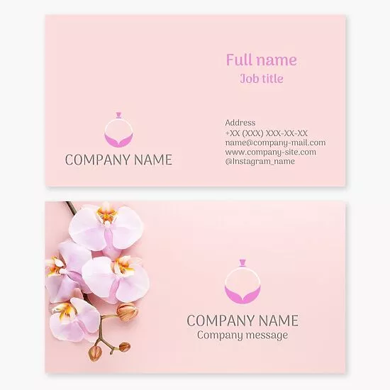 Perfume Fragrance Business Card Template