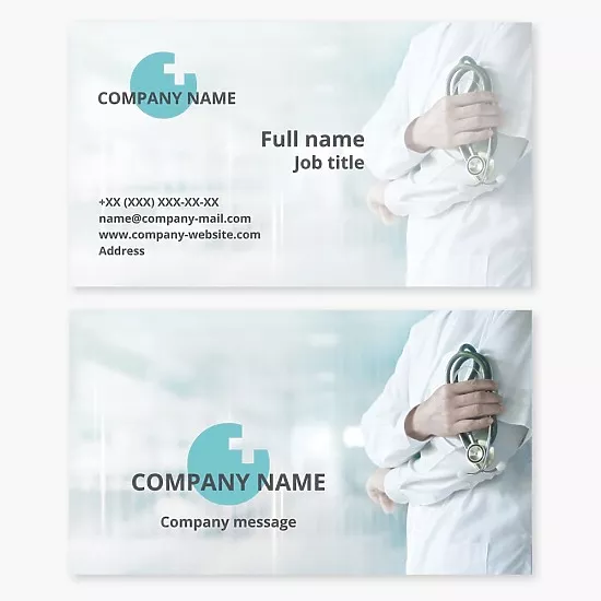 Medicine business card template
