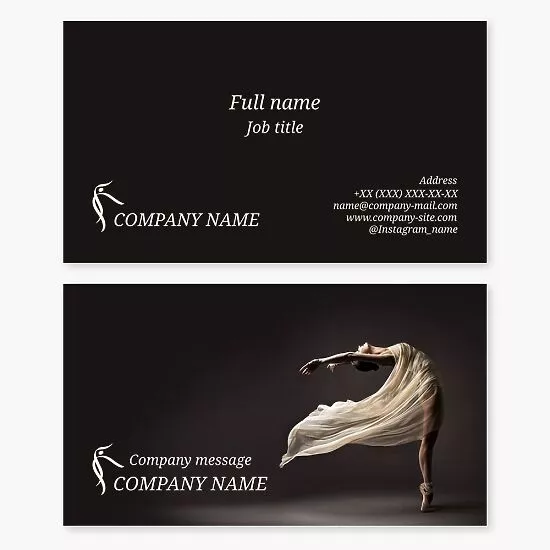 Ballet Dance Business Card Template