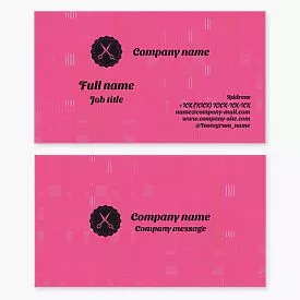 Hair salon business card template.