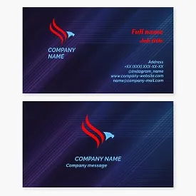 Business card template Eagle, movement, development, sport, USA