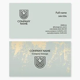 Eagle Shield | Protection and Security Services | Private Security Services | Business Card Template