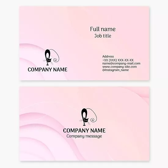 Cat Themed Business Card Template