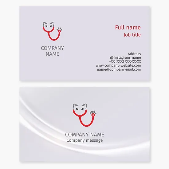 Veterinary Business Card Template