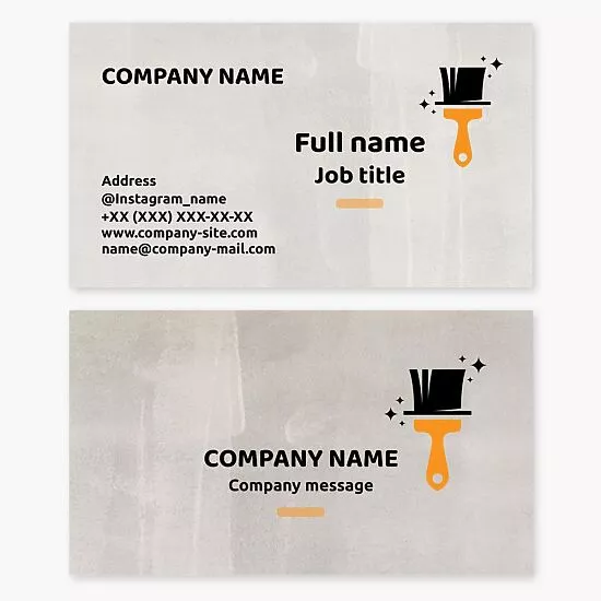 Painter Business Card Template