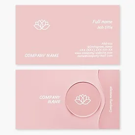Business card template. Beauty salon.