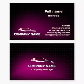 Automotive Business Card Template