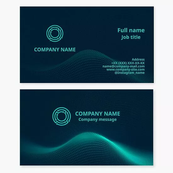 Technology Business Card Template