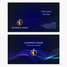 Saxophone Player Jazz Club Business Card Template