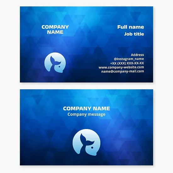 Whale, Sun Business Card Template. Fishing Team. Beach Products and Services.