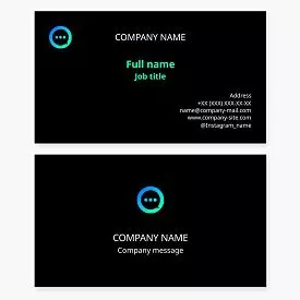 Text Message Logo Business Card Template