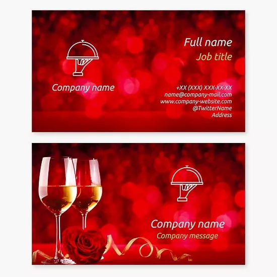 Restaurant business card template