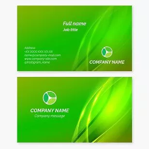 Vibrant Green | Generic Business Card Template