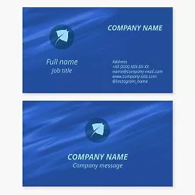 Stingray Logo | Marine Biologist | Business Card Template