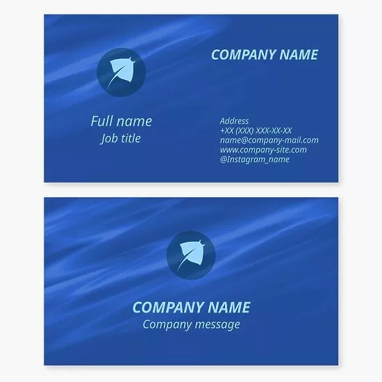 Stingray Logo | Marine Biologist | Business Card Template