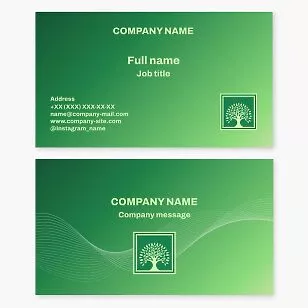 Green Eco-Friendly Business Card Template