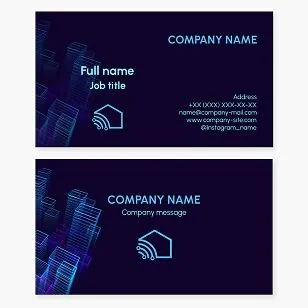 Business card template. Internet provider.