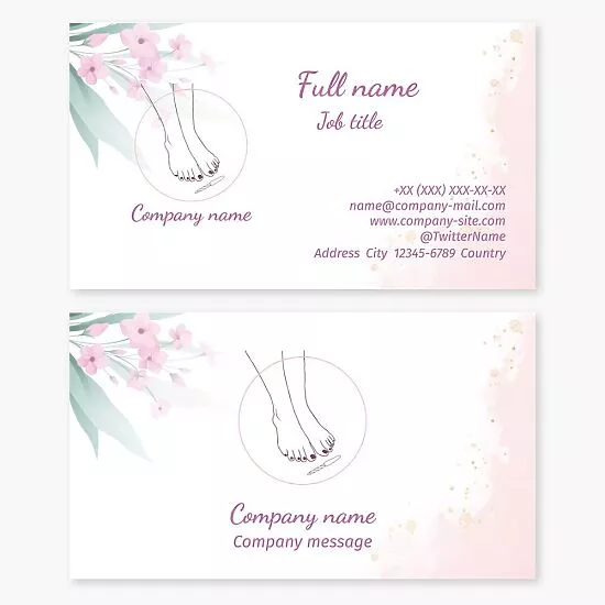 Beauty Business Card Template