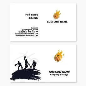 Basketball | Personal Trainer | Basketball Team | Business Card Template.