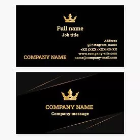 Crown Logo Business Card Template