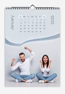 Bride and groom calendar template