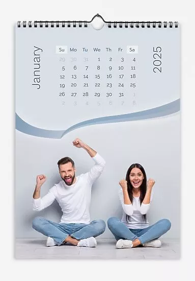 Bride and groom calendar template