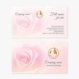 Pink Rose Business card