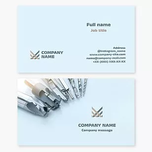 Drill Bits | Industrial Supplies Business Card Template