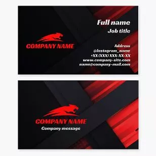 Big Cat Logo | Abstract Business Card Template