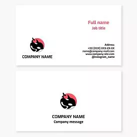 Orca Logo Business Card Template