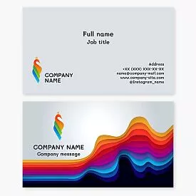 Peacock Logo Business Card Template