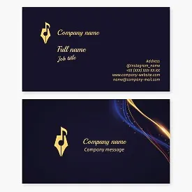 Business card template Composer
