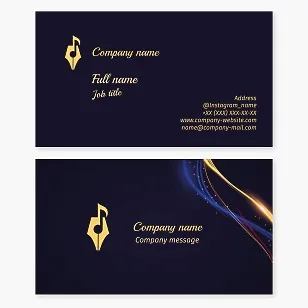 Business card template Composer