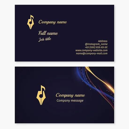 Business card template Composer