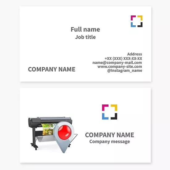 Printing Shop Business Card Template