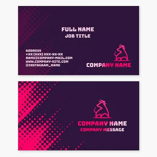 Bull Business Card Template