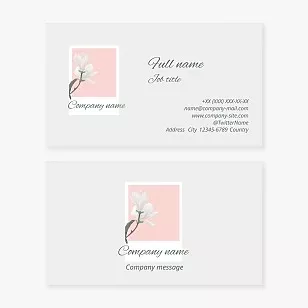 Generic Flower Business Card