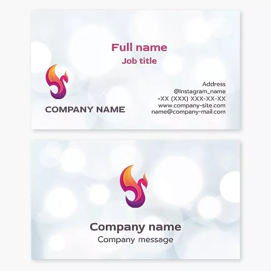 Phoenix Bird Business Card Template