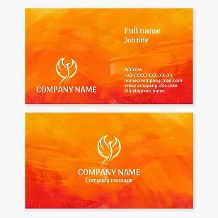 Business card template. Abstract. Phoenix. Symbol of rebirth, immortality, eternal life, fortitude, victory over death, and renewal.