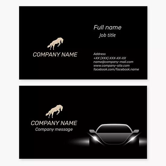 Automotive Business Card Template