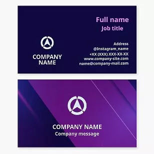 Navigation Arrow Icon | Business Card Template