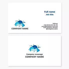 Car Detailing Washing Business Card Template