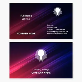 Psychologist, psychotherapist, psychoanalyst | Business card template