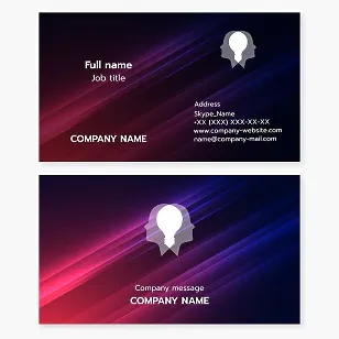 Psychologist, psychotherapist, psychoanalyst | Business card template